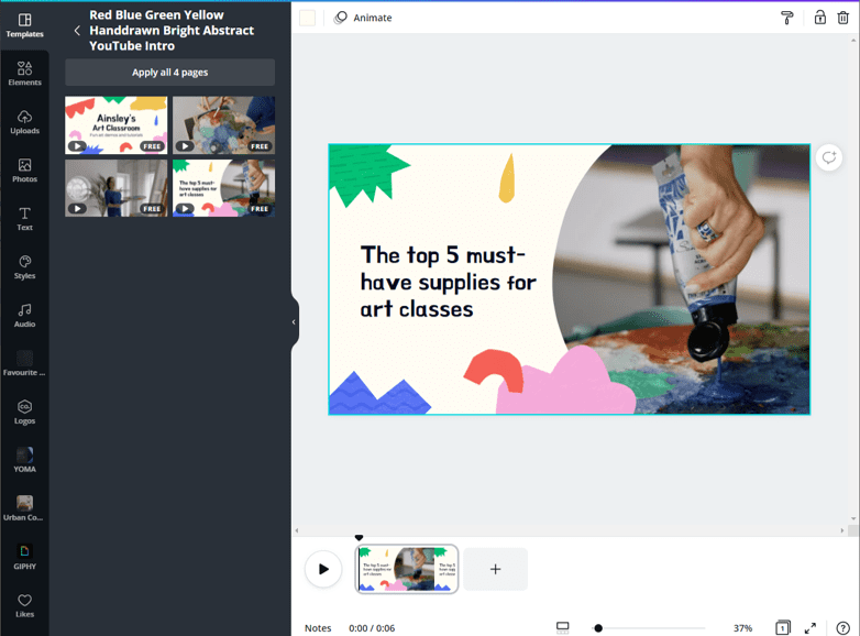 Canva Video Template Example 5 Easy to Use Video editing tools - Canva Video Template