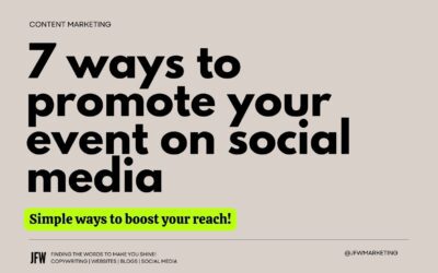 7 Ways to Promote Your Event Using Social Media
