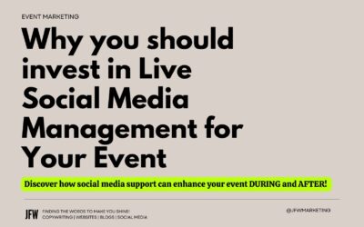 Maximizing Your Event’s Impact. Why invest in Live Social Media Management
